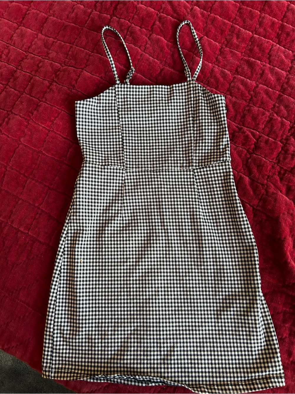 Forever 21 Black and White Gingham Mini Dress